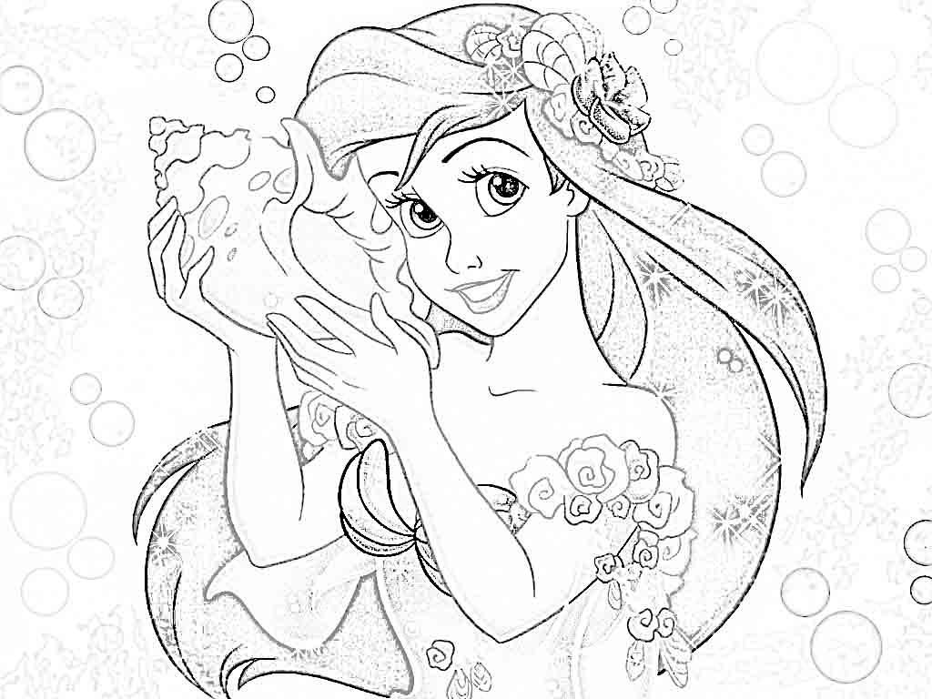 Disney Princess Coloring Pages Ariel - Colorine.net | #20276