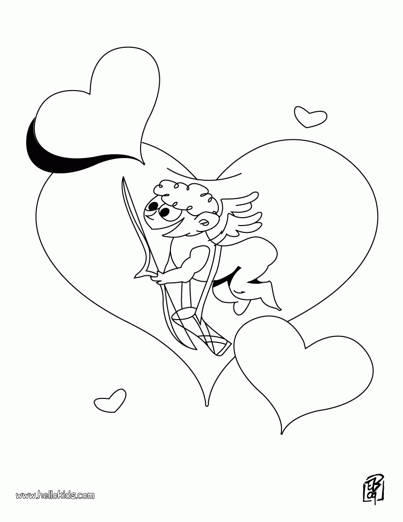 VALENTINE'S DAY coloring pages - Love Roses