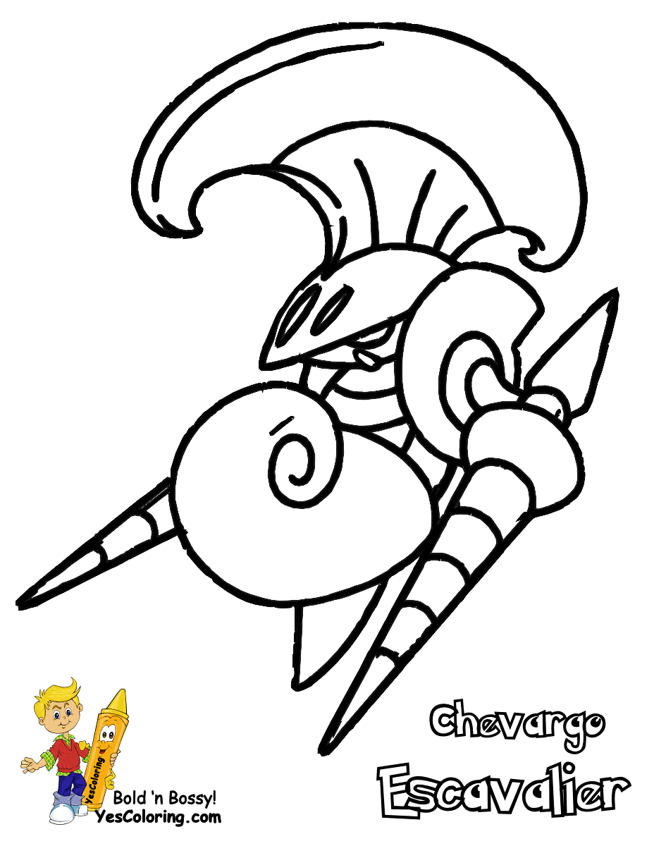 Pumped Up Pokemon Coloring Pages Black And White | Sigilyph | Free