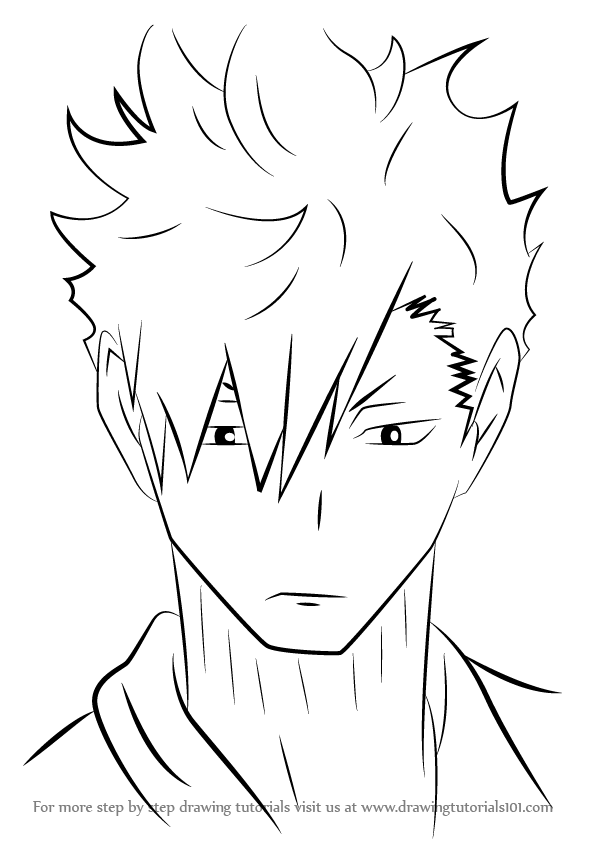 Step by Step How to Draw Kuroo Tetsurou from Haikyuu!! :  DrawingTutorials101.com in 2020 | Anime character drawing, Anime drawings  sketches, Easy drawings sketches