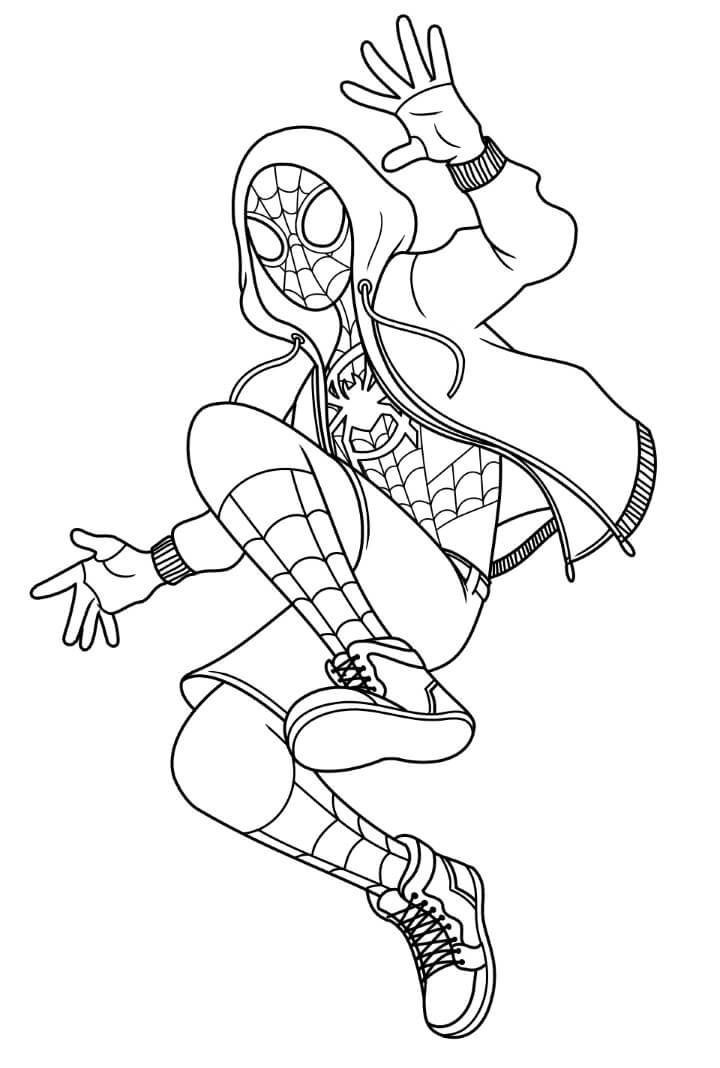 Miles Morales Coloring Pages Pdf to ...