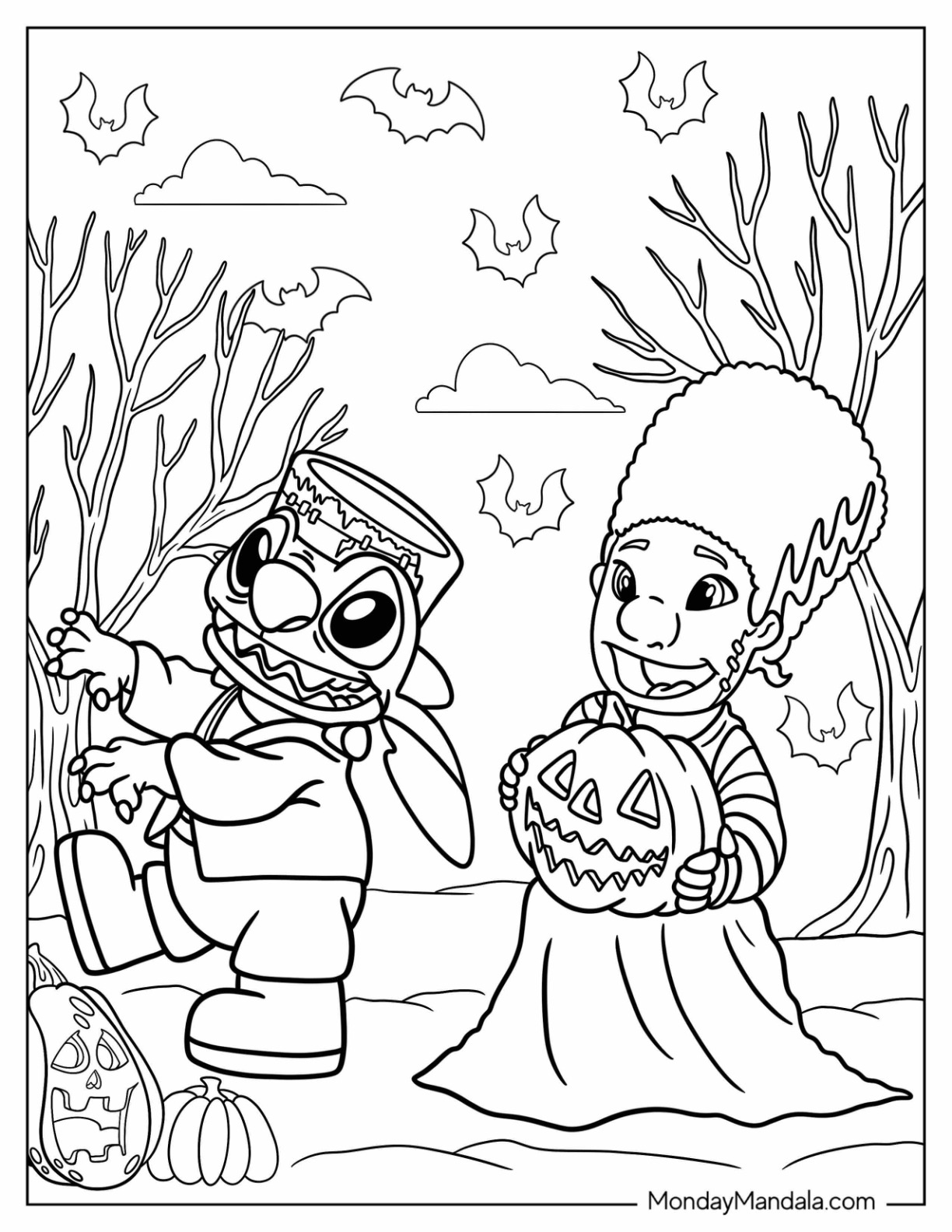 24 Disney Halloween Coloring Pages ...