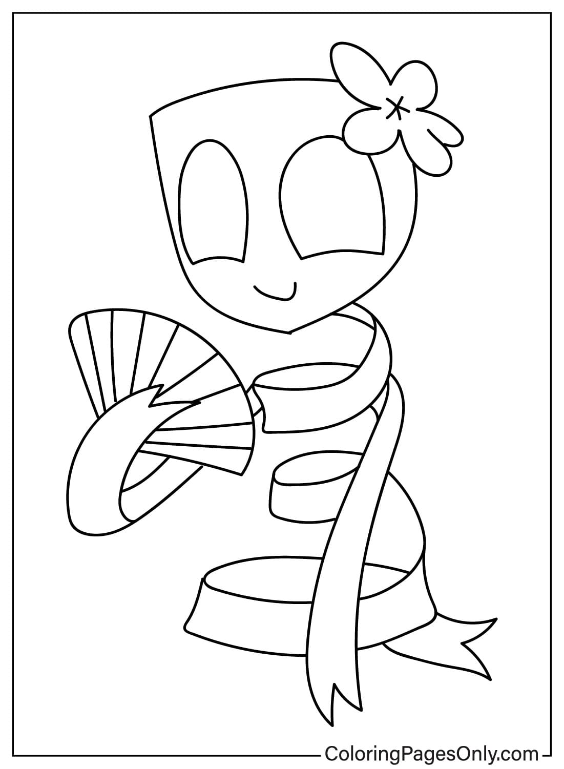 Cute Gangle Coloring Page - Free ...