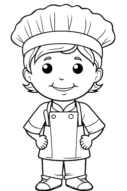 Children's coloring book the chef is ...