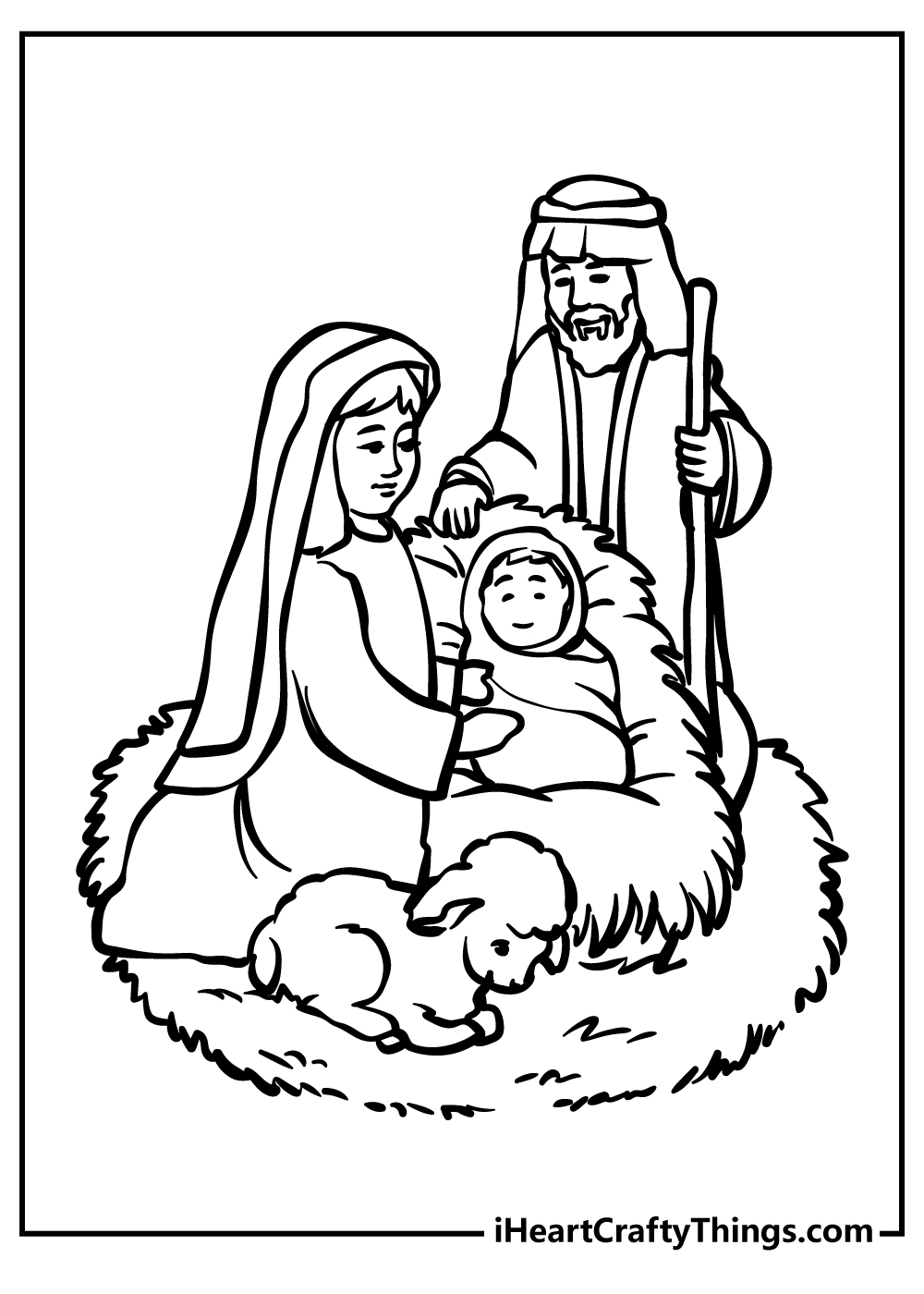 Nativity Coloring Pages (100% Free ...