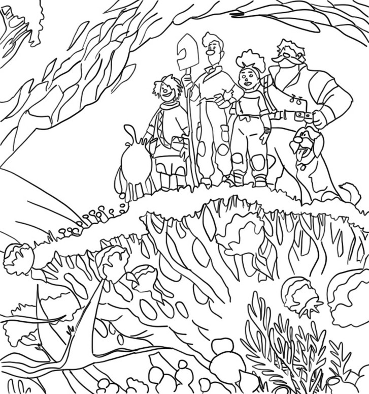 Coloring page Strange World : Family 7