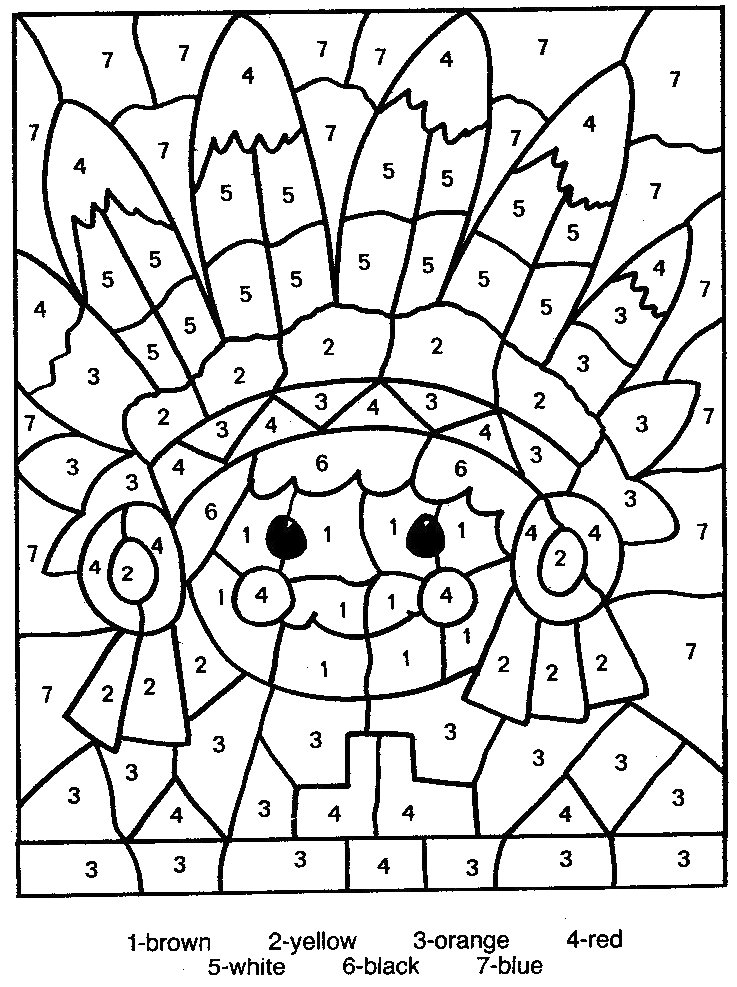 Free Printable Color by Number Coloring ...