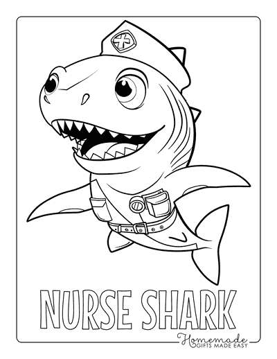 Free Shark Coloring Pages for Kids ...