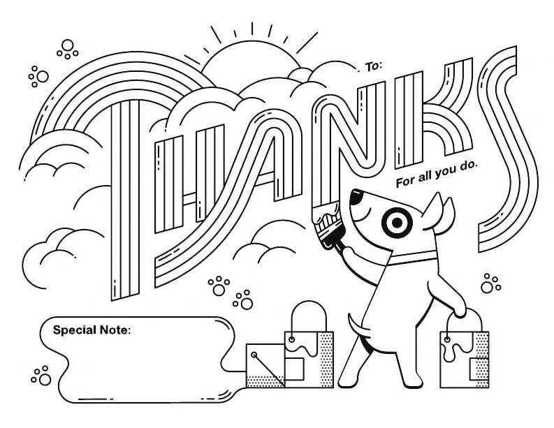 Target Thanks Coloring Pages : Target ...