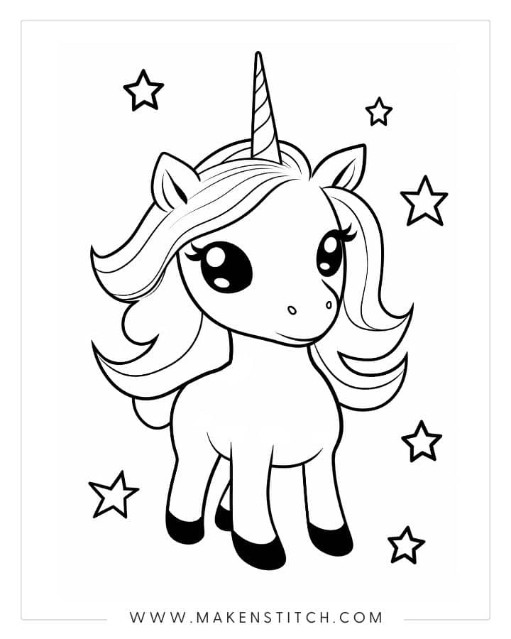 Free Unicorn Coloring Pages for Kids ...