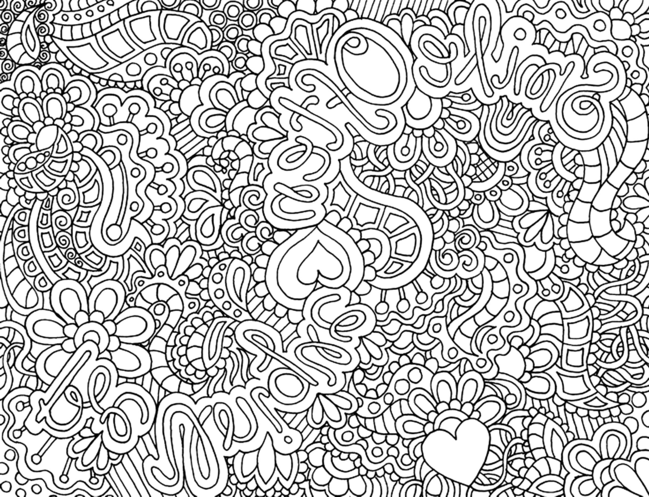 Complex Flower Coloring Pages for Adults - Printable Kids ...
