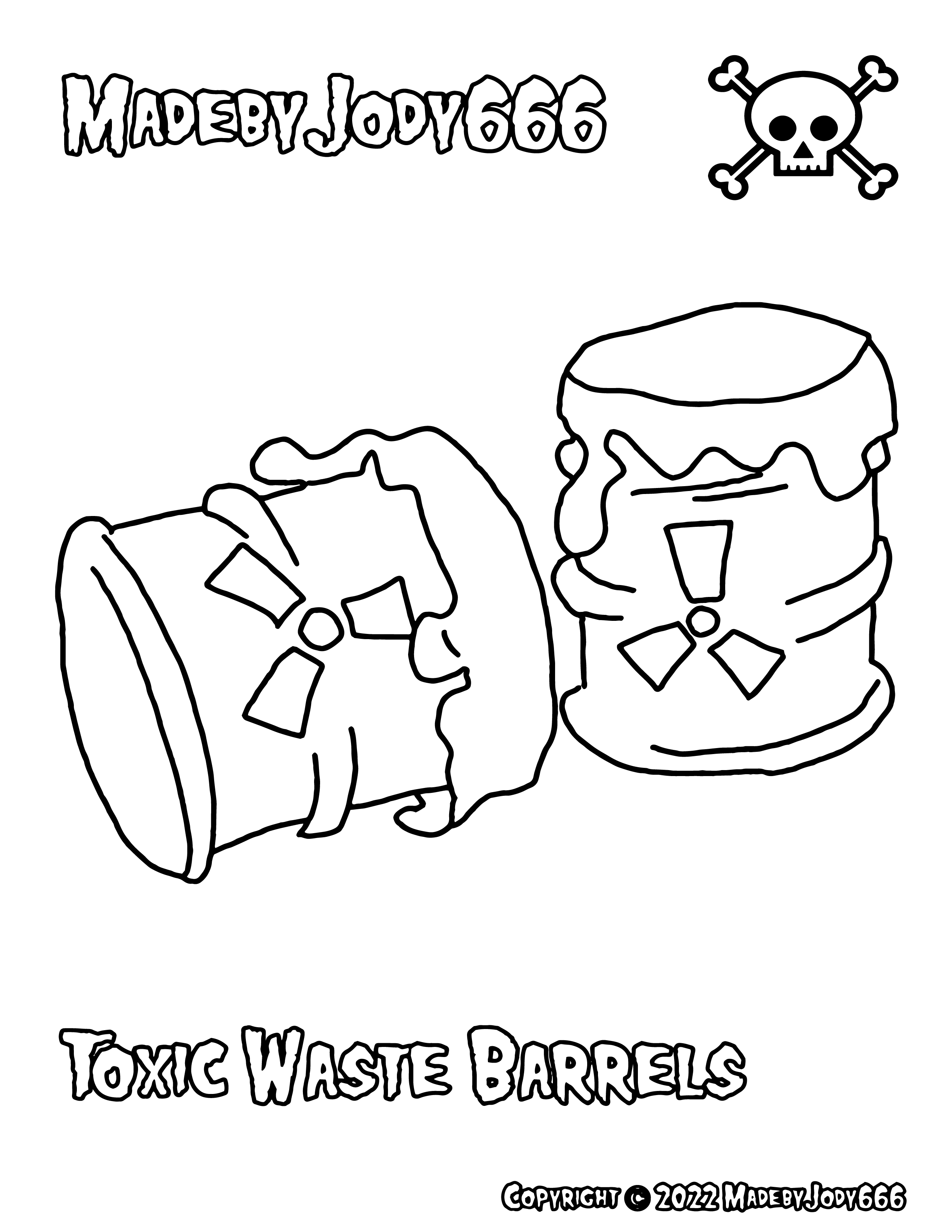 Toxic Waste Barrels - Crochet the weird by MadebyJody666