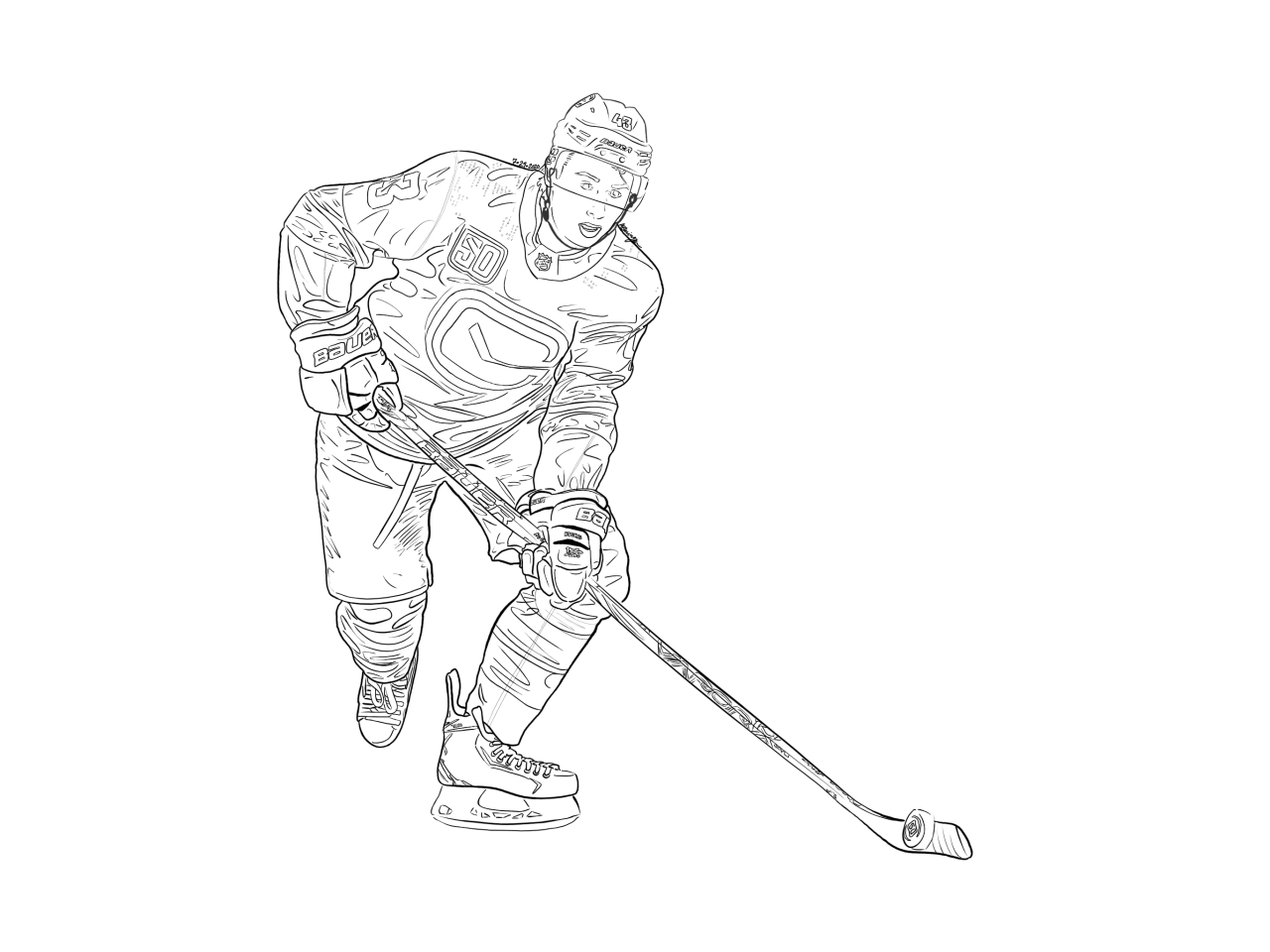 Where Hockey Meets Art — coloring pages • matthew tkachuk, quinn hughes,...