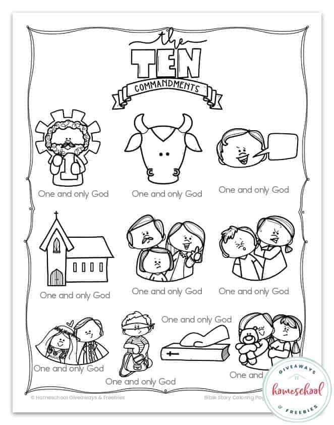 Free Bible Coloring Pages from the Old and New Testaments