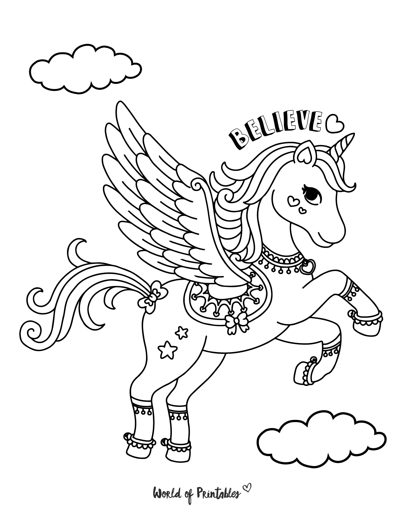 The Best Unicorn Coloring Pages For Kids & Adults - World of Printables