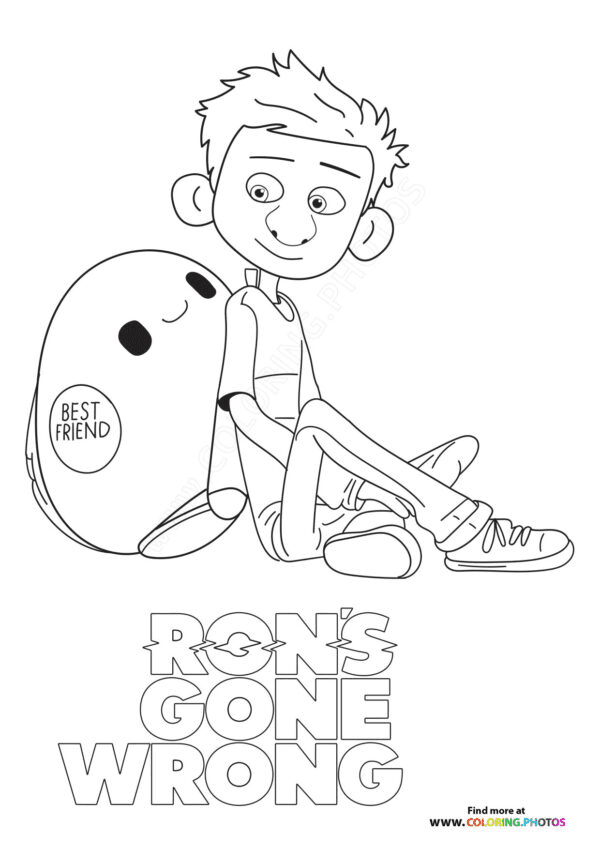 Ron's Gone Wrong Coloring Pages - Coloring Pages For Kids And Adults