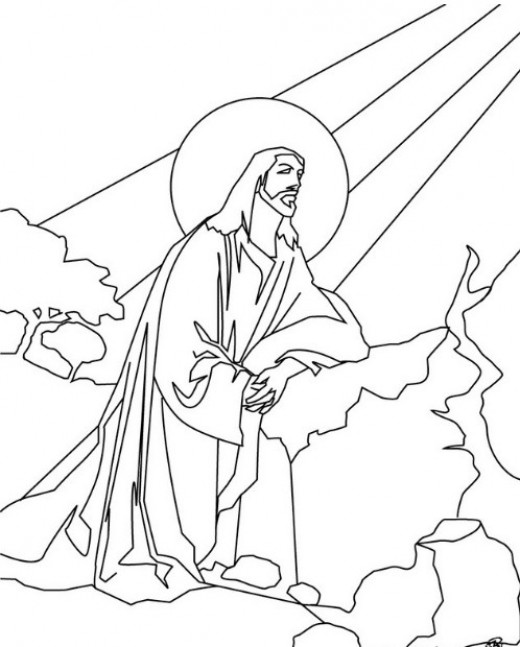 On the Cross Printable Coloring Pages of Jesus for Kids | HubPages