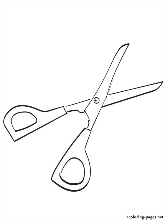 Scissors coloring page | Coloring pages