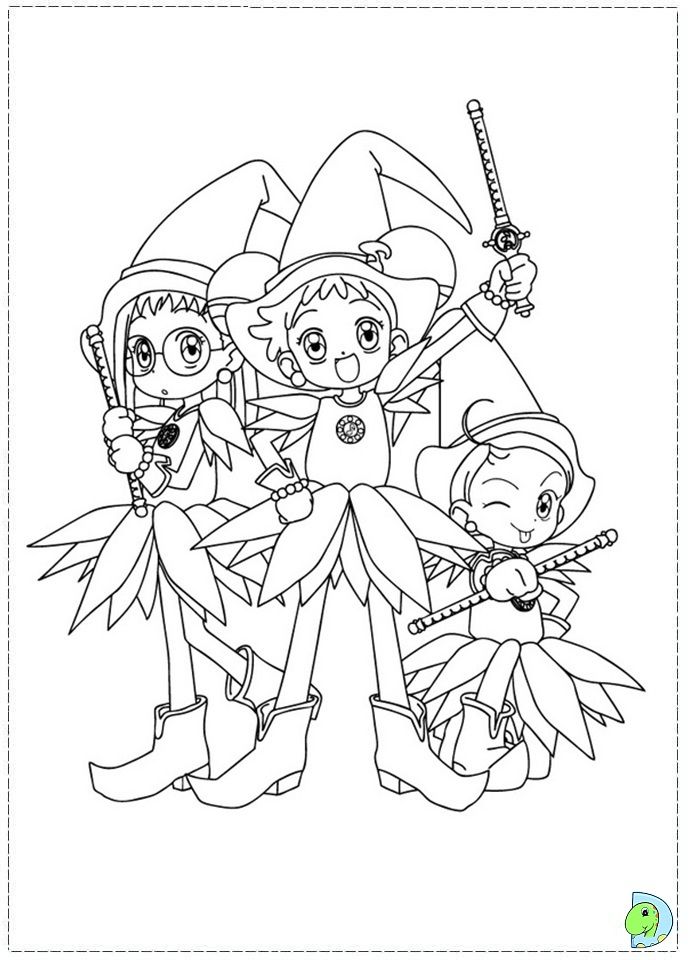 Magical Doremi coloring page- DinoKids.org