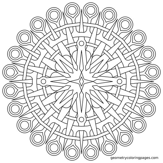 Coloring pages for anxiety - Free Large Mandala Coloring Page - Relaxation Coloring Pages