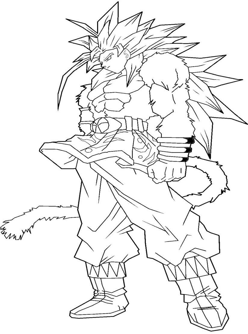 Goku Coloring Pictures - Coloring Pages for Kids and for Adults