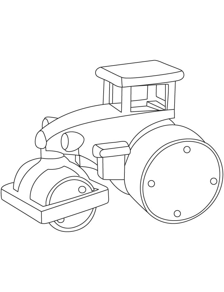 Steamroller compacter coloring pages | Download Free Steamroller compacter coloring  pages for kids | Best Coloring Pages