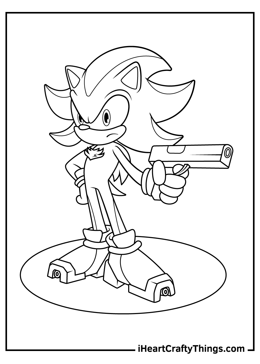 Shadow The Hedgehog Coloring Pages (Updated 2022)