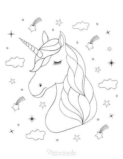 Magical Unicorn Coloring Pages for Kids & Adults