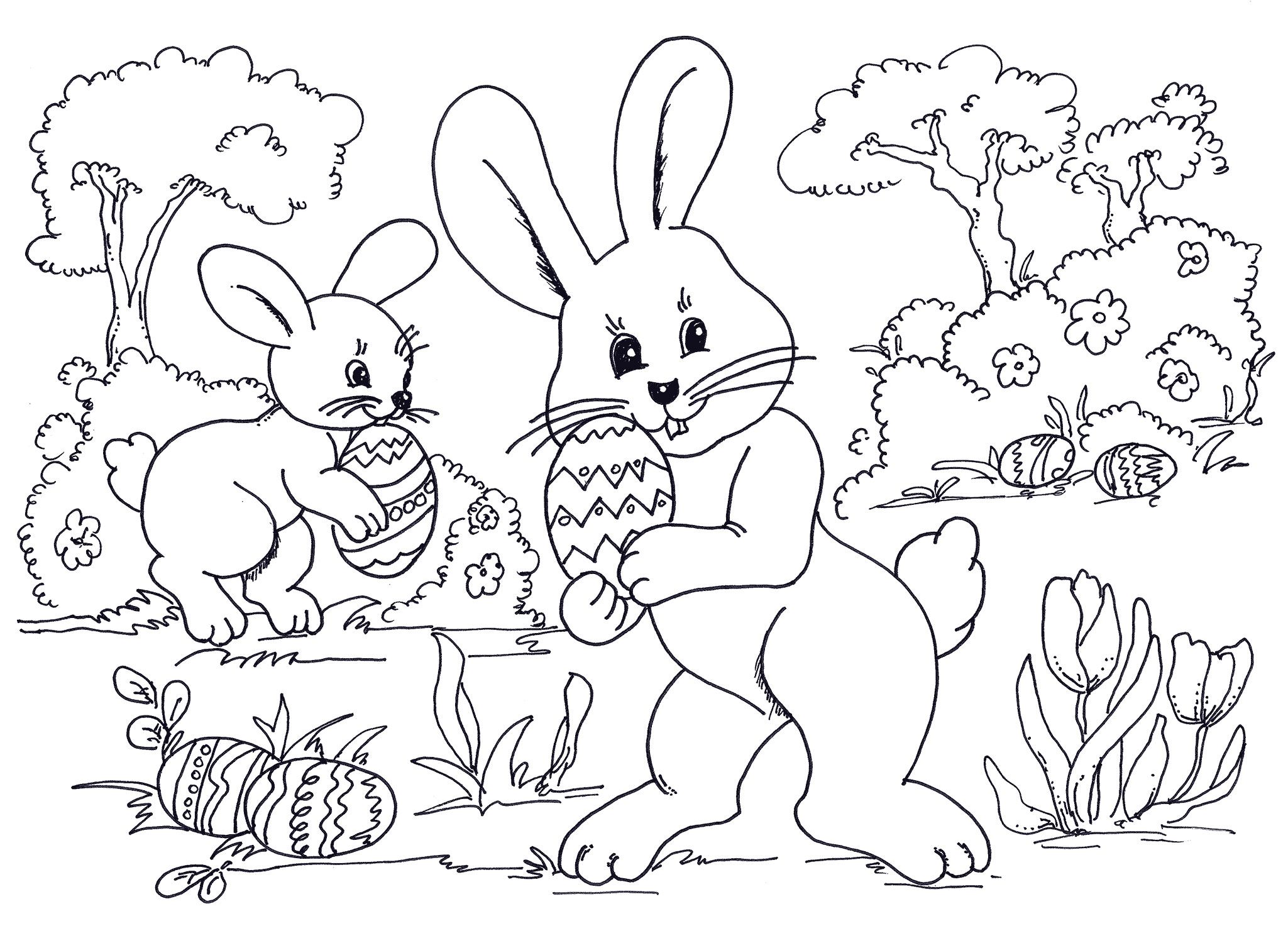 Happy Easter Coloring Pages Great pdf to print - Coloring pages