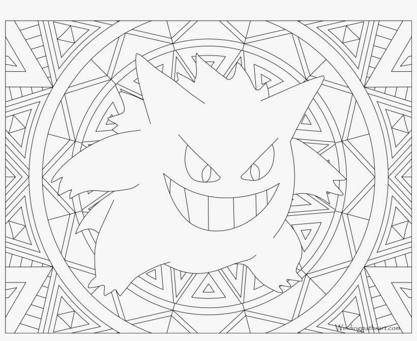 094 Gengar Pokemon Coloring Page - Pokemon Coloring Pages Gengar ...