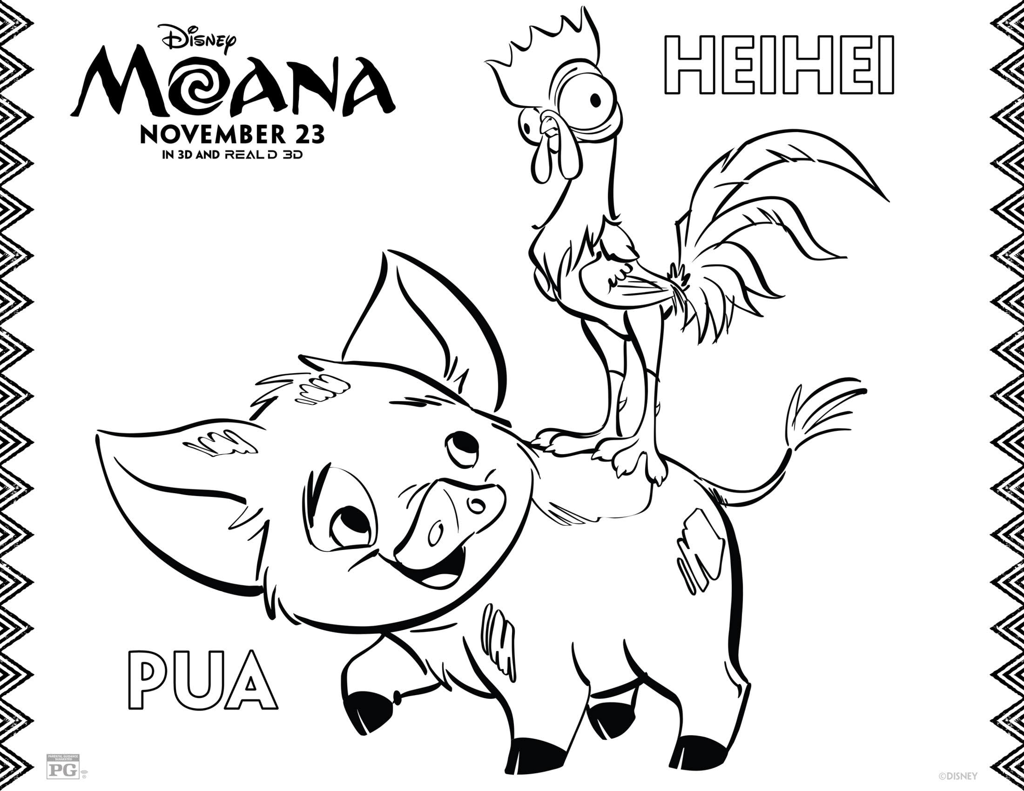 Moana Coloring Pages - Best Coloring Pages For Kids