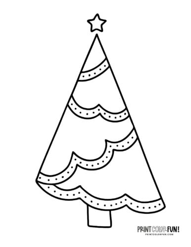 Christmas tree coloring pages & clipart ...