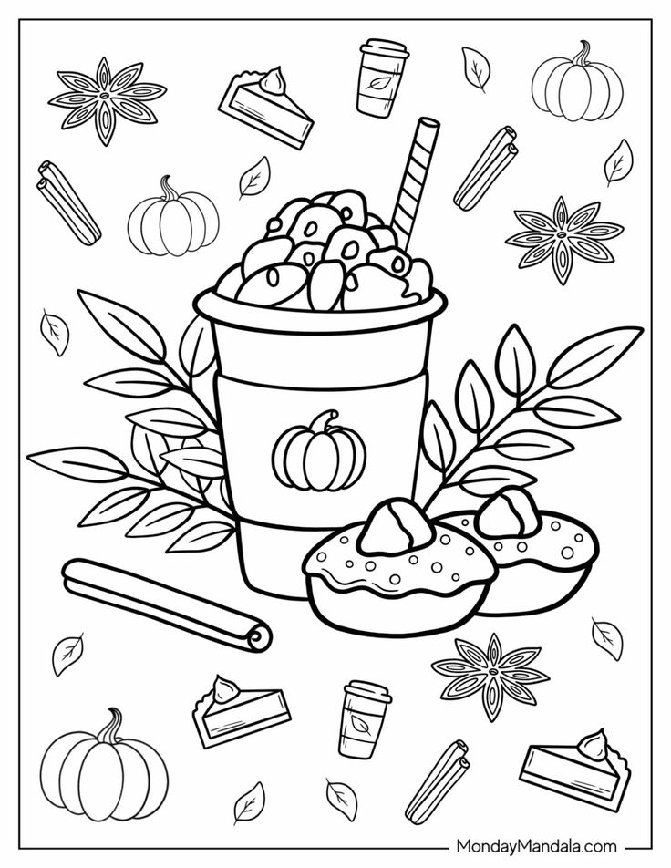 68 Autumn & Fall Coloring Pages (Free ...