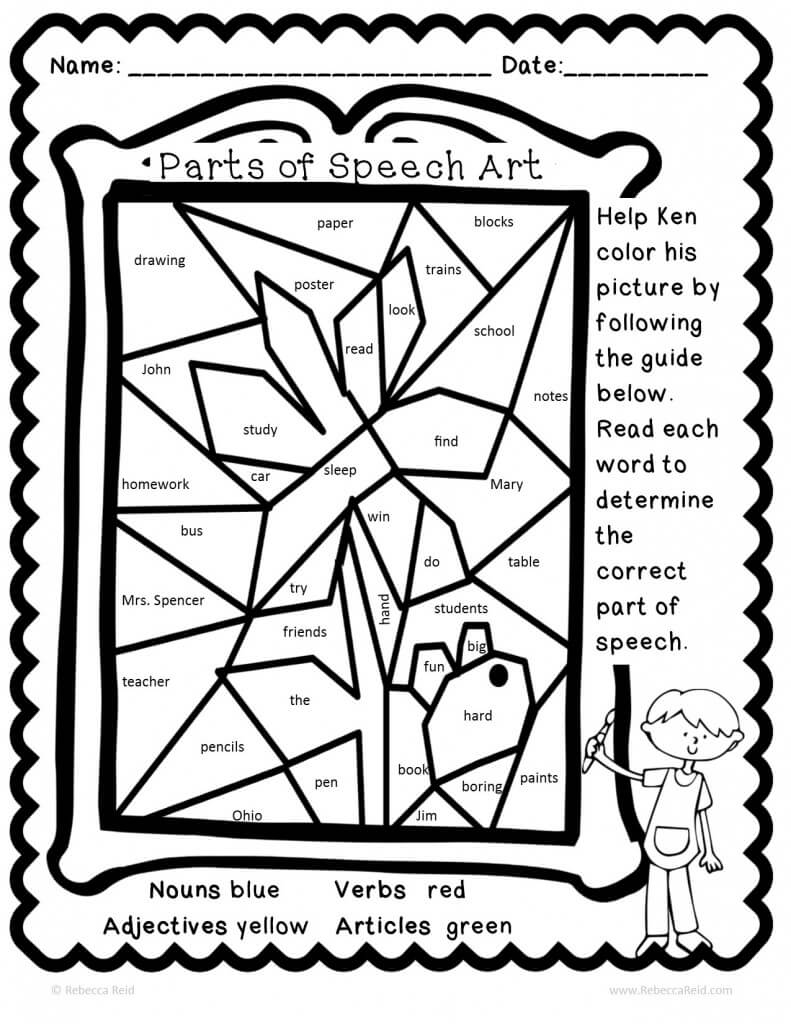 FREE Coloring Pages Reading and Language Arts Style 19 – JAMsCraftCloset