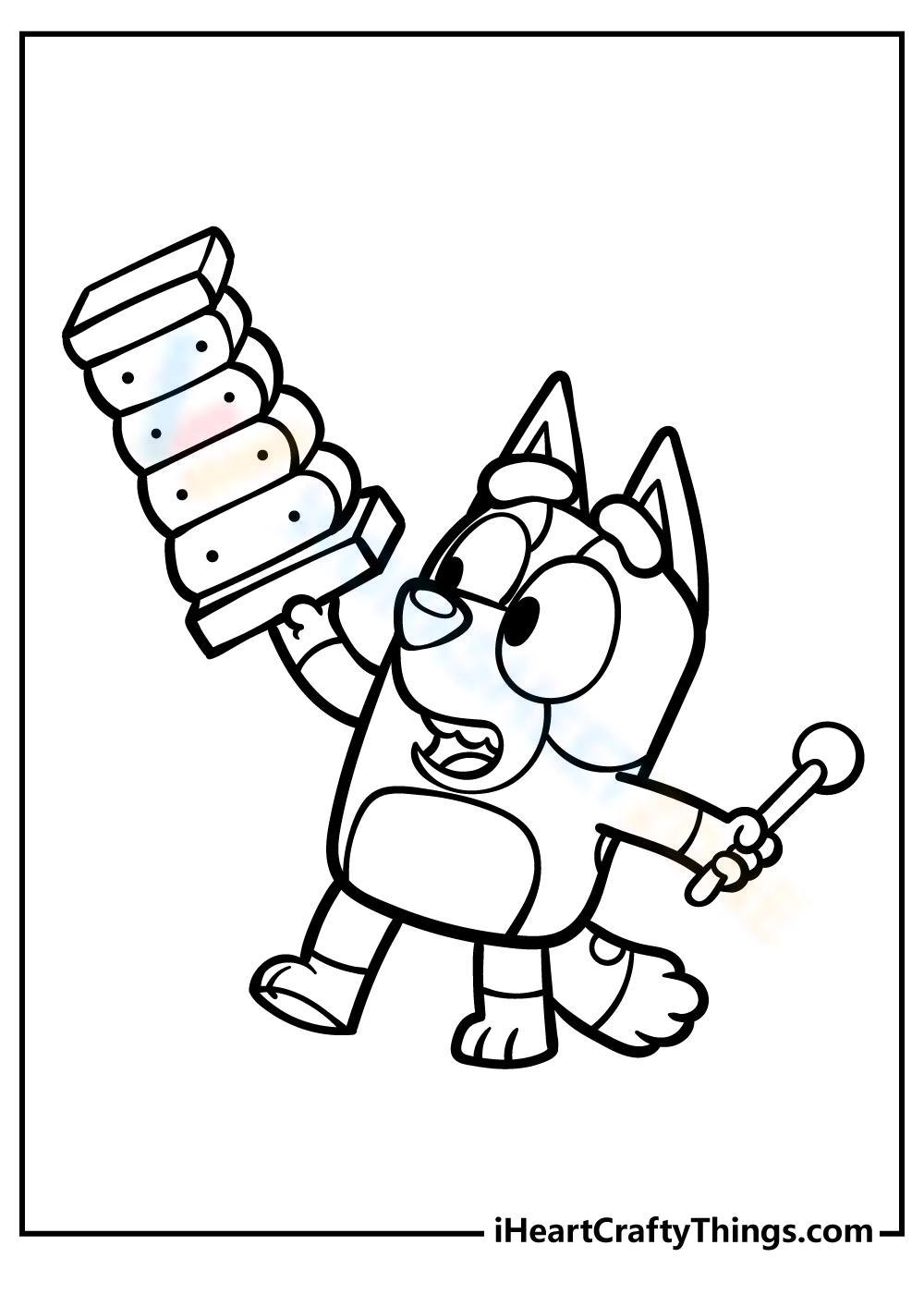 Free Printable Bluey Coloring Pages for ...