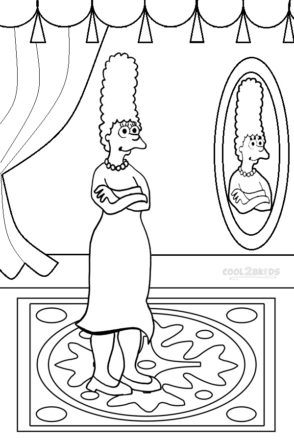 Printable The Simpsons Coloring Pages For Kids