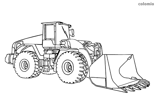 Excavators coloring pages » Free & Printable » Excavator coloring sheets