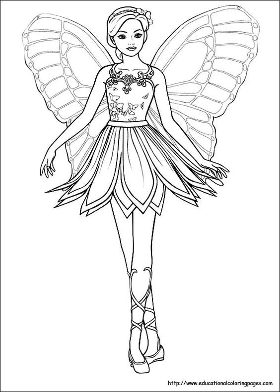 printable rainbow magic fairy coloring pages - Clip Art Library