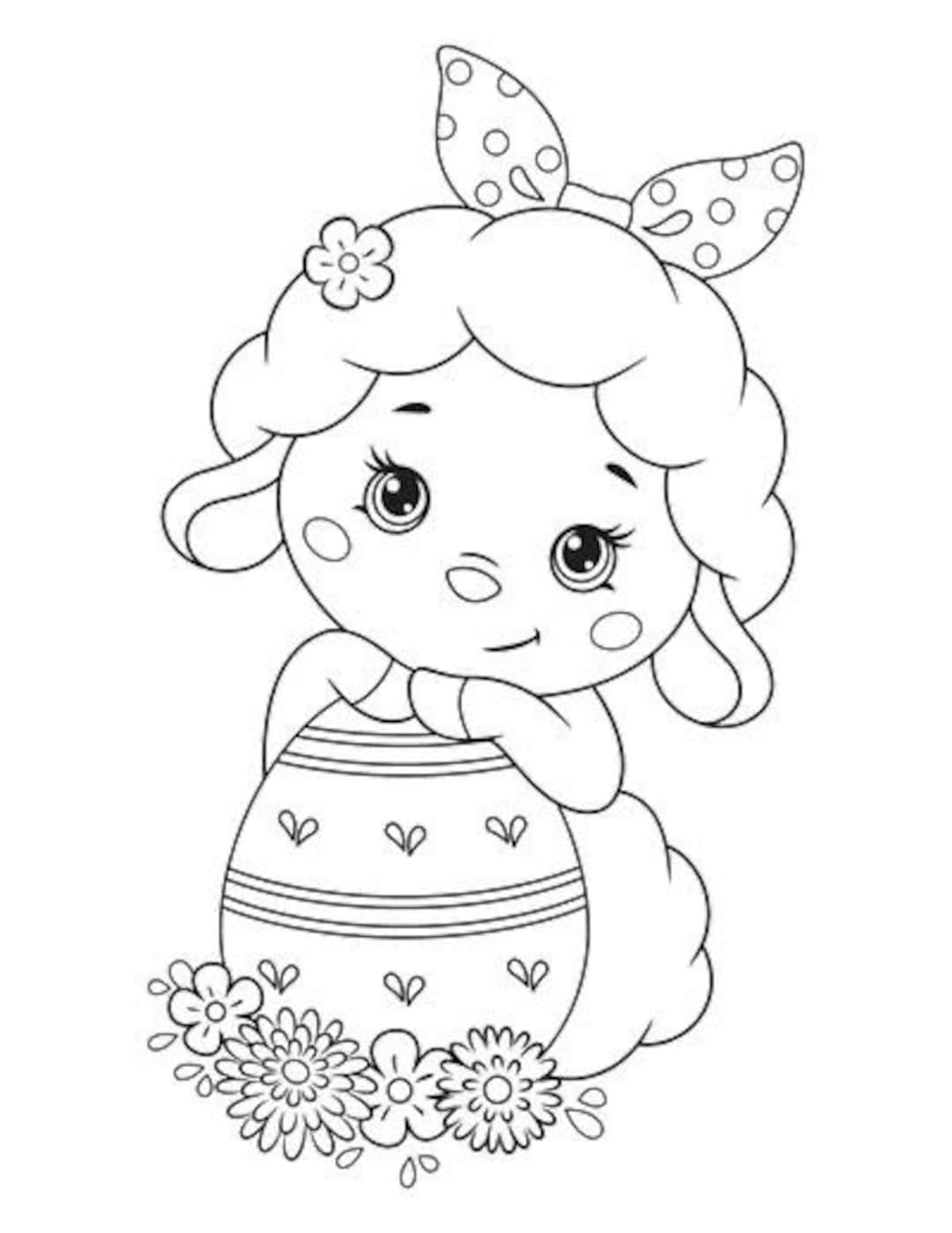 Easter Coloring Book Bunny Coloring Pages for Easter Kids - Etsy Finland