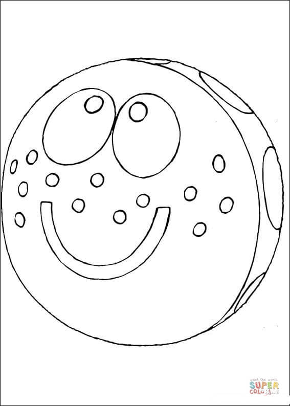 Smiling Ball coloring page | Free Printable Coloring Pages