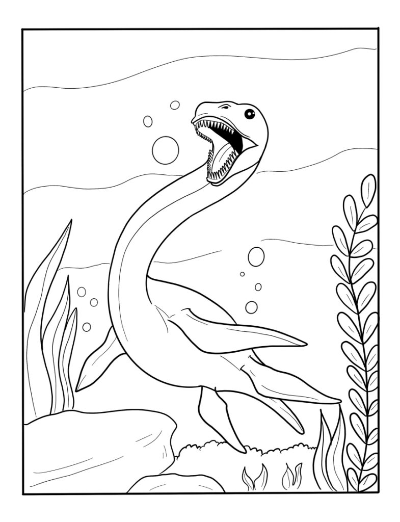 Realistic Dinosaur Coloring Pages - Free Printable For Kids