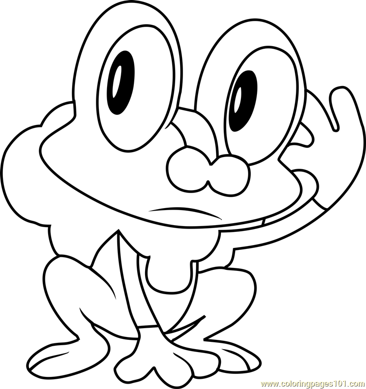 Froakie Pokemon Coloring Page - Free Pokémon Coloring Pages :  ColoringPages101.com