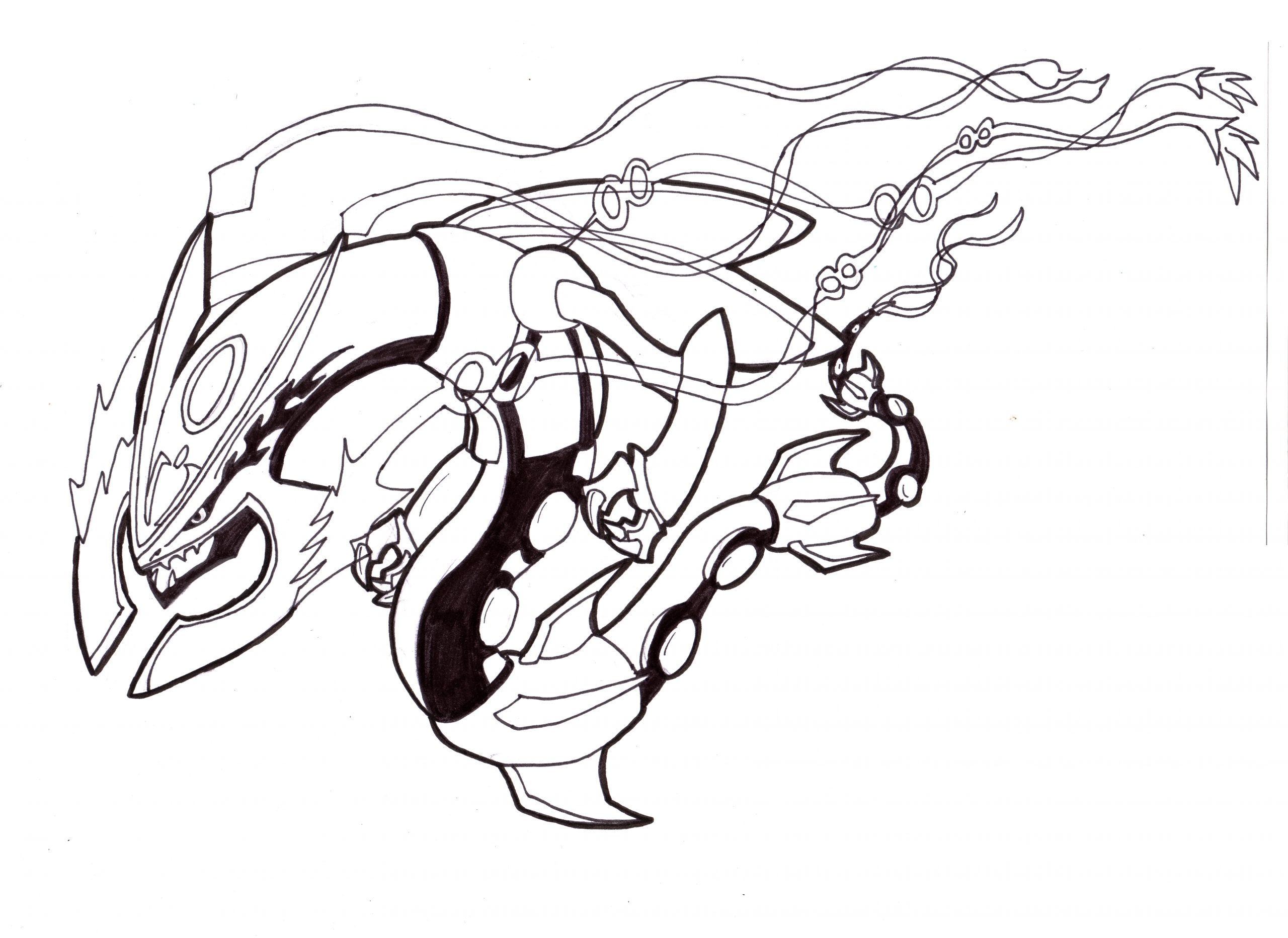 coloring book ~ Legendarykemon Coloring Pages Mega Rayquaza Cool ...