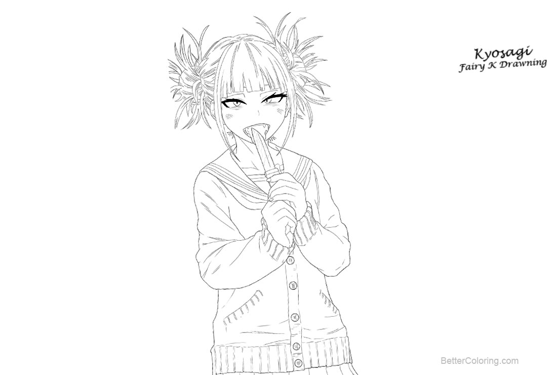 Toga My Hero Academia Coloring Pages