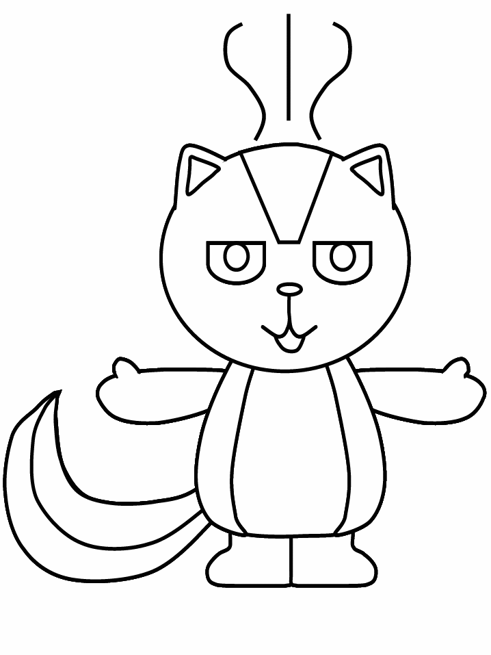 Pin Skunks Coloring Pages Super Cake