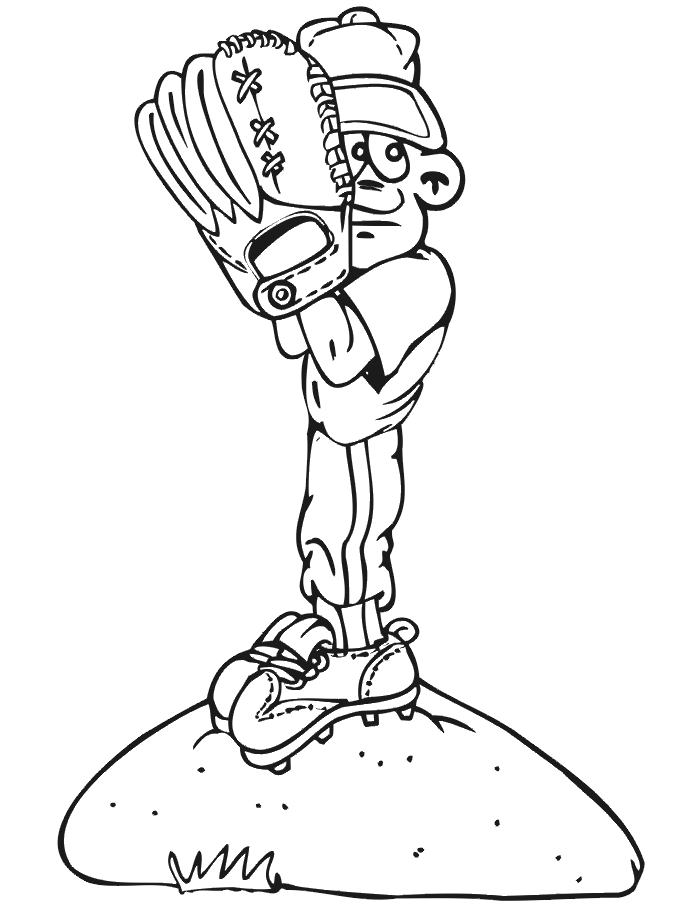 Umpire Baseball Coloring Pages - Free Printable Coloring Pages 