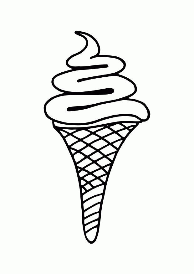 A Long Sweet Ice Cream Coloring Pages : KidsyColoring | Free 