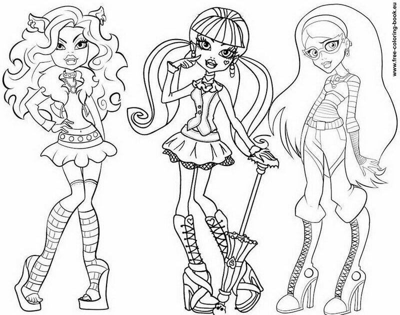 Monster High | Free coloring pages for kids - Part 2