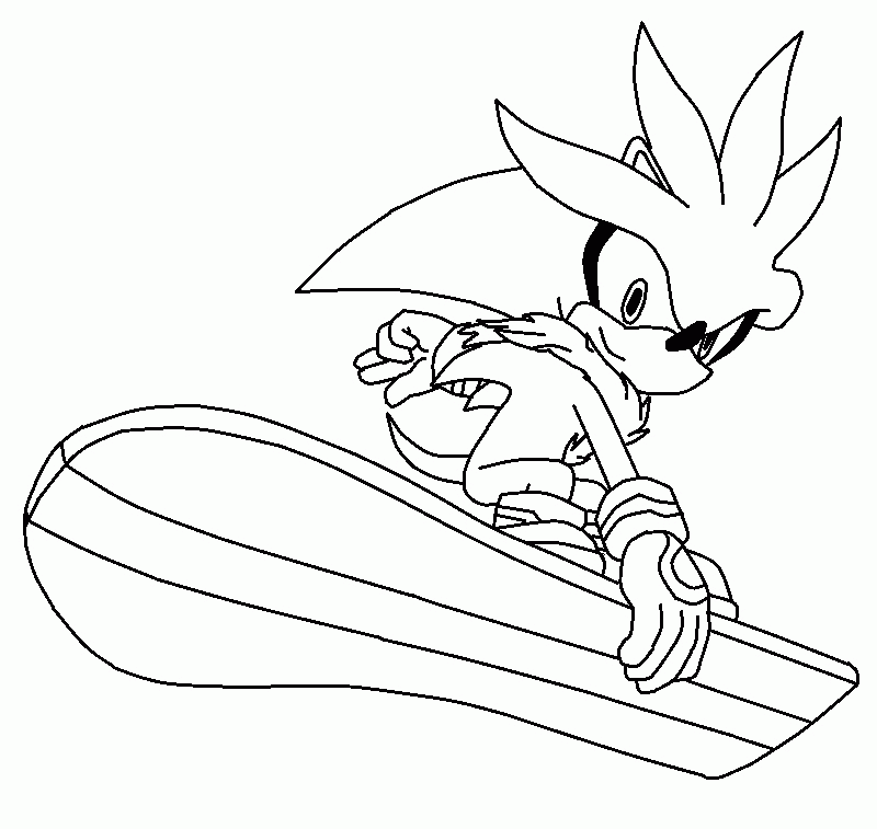 Sonic Running Coloring Pages