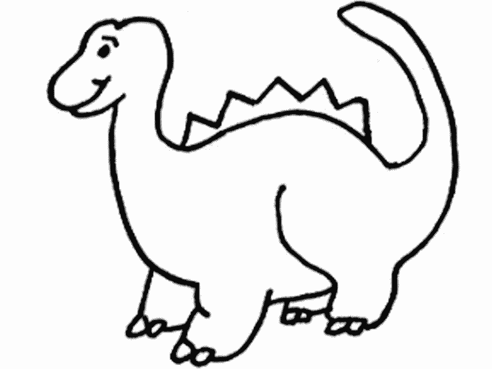 Cartoon Dinosaur Coloring Pages - Free Printable Coloring Pages 